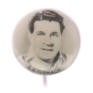 1946-47 ER Toshak Australian & English Players Button Badge