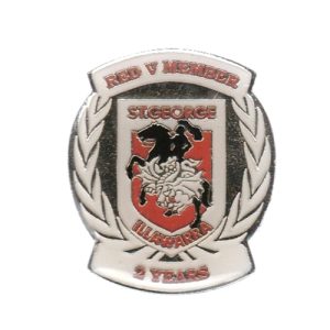 2015c St George Illawarra Dragons 2 Year Member Pin Badge