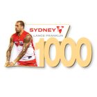 2022 Sydney Swans AFL Lance Franklin 1000 Goals Pin Badge