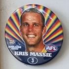 2006 Adelaide Crows Kris Massie 58mm Player Badge