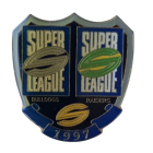 1997 WCC Super League Bulldogs v Raiders Pin Badge