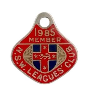 1985 NSW Leagues Club Member Badge