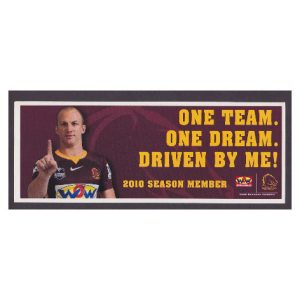 2010 Brisbane Broncos NRL Member Sticker