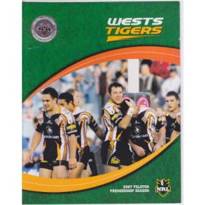 2007 Wests Tigers NRL Stamp and Medallion Pack