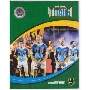 2007 Gold Coast Titans NRL Stamp and Medallion Pack