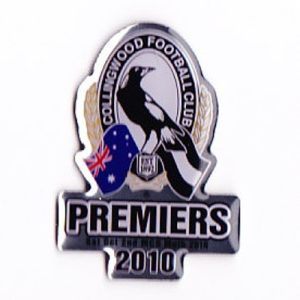 2010 Collingwood Magpies AFL Premiers Pin Badge a