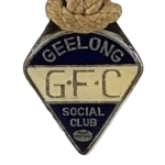 1980s Geelong Cats VFL Social Member Badge