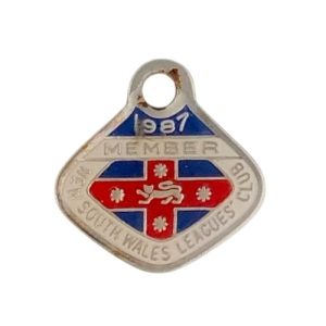 1987 NSW Leagues Club Member Badge