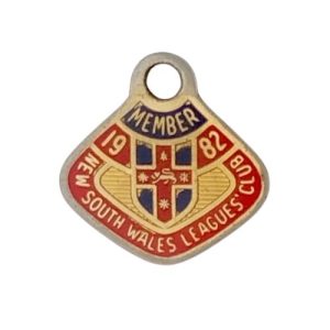 1982 NSW Leagues Club Member Badge