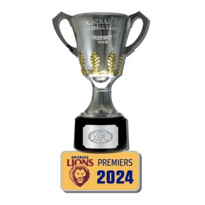 2024 Brisbane Lions AFL Premiers Cup Pin Badge