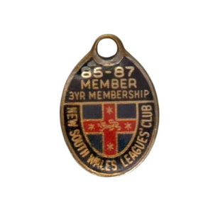 1985-87 NSW Leagues Club 3 Year Member Badge