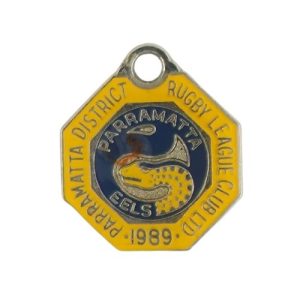 1989 Parramatta Rugby League Football Club Membership Badge